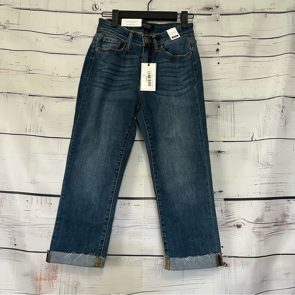 Judy Blue | NWT Women's Mid Rise Skinny Fit Capri Jeans Size 0|24